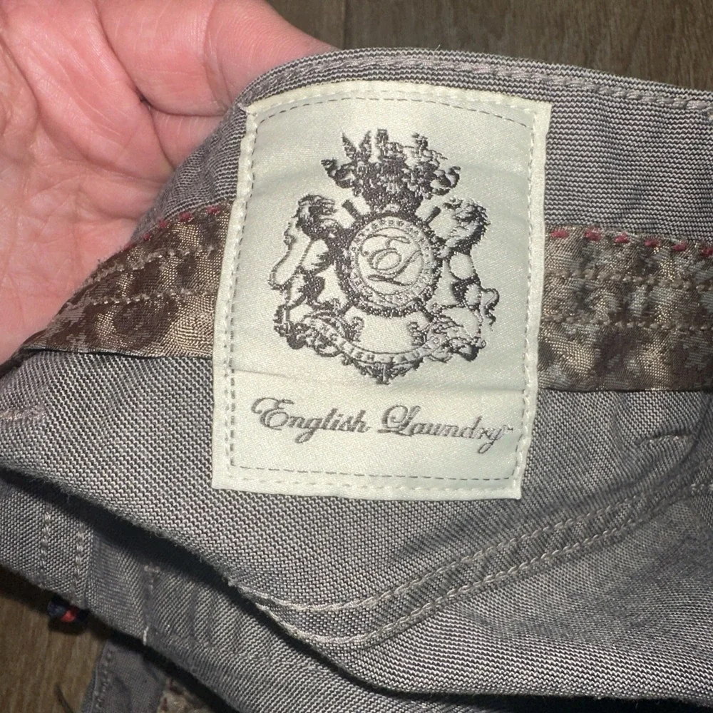 English Laundry Brixton Men's Brown‎ Cotton Twill 5 Pocket Pants Size 40 X 30